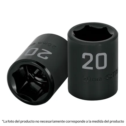Dado cuadro 1/2' de impacto 6 puntas de 12 mm, TRUPER