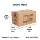 Dado largo cuadro 1/2' de impacto 6 puntas de 13 mm, TRUPER 7