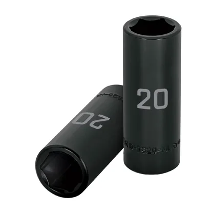 Dado largo cuadro 1/2' de impacto 6 puntas de 20 mm, TRUPER