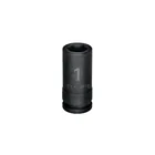 Dado largo de impacto de 1', 6 puntas, cuadro 3/4', TRUPER 1