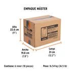 Dado largo de impacto de 1-1/2', 6 puntas, cuadro 3/4' 7