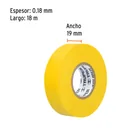 Cinta de aislar de 18 m x 19 mm, amarilla, TRUPER 3