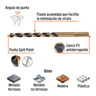 Broca HSS 7/32' Trugold para metal en blíster, EXPERT 3