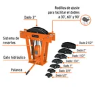 Doblador hidráulico para tubo, 16 ton, TRUPER 2