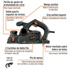 Cepillo eléctrico 4-1/2', 950W, TRUPER INDUSTRIAL 2