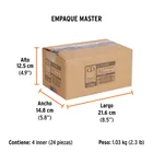 Dado de 1/2', 6 puntas, cuadro 1/4', TRUPER 7
