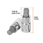 Dado punta hexagonal de 7/16', cuadro 1/2', TRUPER 3