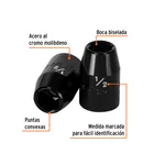 Dado de impacto de 1/2', 6 puntas, cuadro 1/2', TRUPER 2