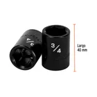 Dado de impacto de 3/4', 6 puntas, cuadro 1/2', TRUPER 3