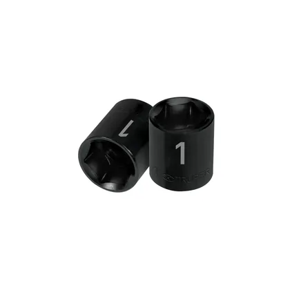 Dado de impacto de 1', 6 puntas, cuadro 1/2', TRUPER
