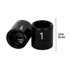 Dado de impacto de 1', 6 puntas, cuadro 1/2', TRUPER 3