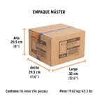 Dado de impacto de 1', 6 puntas, cuadro 1/2', TRUPER 7