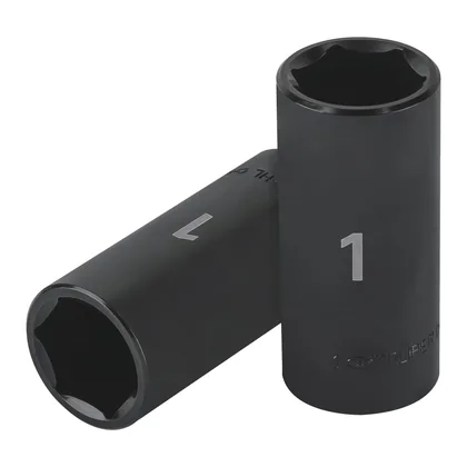 Dado largo impacto de 1', 6 puntas, cuadro 1/2', TRUPER