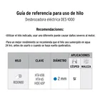 Desbrozadora eléctrica 1000 W mango 'D', 14' corte, TRUPER 3