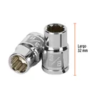 Dado de 3/8', 12 puntas, cuadro 3/8', TRUPER 3