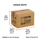 Dado para bujías de 5/8', 6 puntas, cuadro 3/8', TRUPER 6