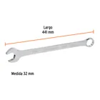 Llave combinada extralarga 32 mm x 441 mm de largo, EXPERT 3