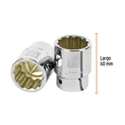 Dado de 1-1/4', 12 puntas, cuadro 3/4', TRUPER 3