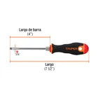 Desarmador plano 3/16' x 4' mango Comfort Grip, TRUPER 2