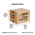 Desarmador plano 3/16' x 4' mango Comfort Grip, TRUPER 6