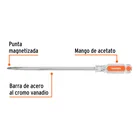 Desarmador plano 5/16 x 10' barra cuadrada mango acetato 3