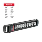 Juego de 10 dados cuadro 1/4' std, TRUPER 3
