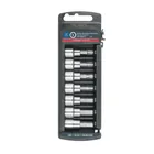 Juego de 7 dados punta hexagonal std, cuadro 3/8', TRUPER 1