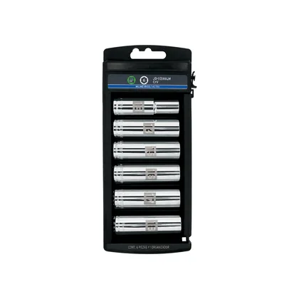 Juego 6 dados largos cuadro 1/2' mm, TRUPER