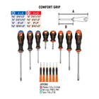 Juego de 8 desarmadores mango Comfort Grip y 6 de joyero 2