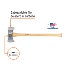 Hacha doble Michigan 3-1/2 lbs, mango de hickory 35', TRUPER 2