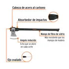 Hacha media labor 4 lb, mango de fibra de vidrio 36',TRUPER 2