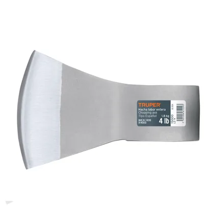 Hacha labor entera 4 lb, sin mango, TRUPER