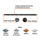 Broca HSS 1/8' Trublack para metal, TRUPER 3