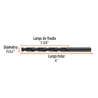 Broca HSS 15/64' Trublack para metal, TRUPER 4