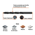 Broca HSS 5/16' Trublack para metal, TRUPER 3