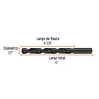 Broca HSS 1/2' Trublack para metal, TRUPER 4