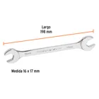 Llave española 16 x 17 x 198 mm de largo, TRUPER EXPERT 3