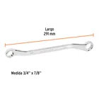 Llave de estrías 3/4 x 7/8' x 291 mm largo, TRUPER EXPERT 3