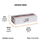 Llave de estrías 3/4 x 7/8' x 291 mm largo, TRUPER EXPERT 6