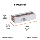 Llave de estrías 25/32 x 13/16' x 291mm largo, TRUPER EXPERT 6