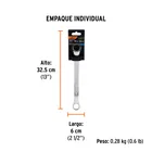 Llave de estrías 19 x 22 x 291 mm largo, TRUPER EXPERT 5