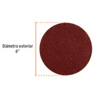 Paquete con 3 discos de lija 6' grano 100, para PUL-4X6T 2