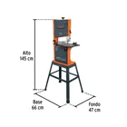 Sierra cinta 10', 1/3 HP (250 W), TRUPER 3