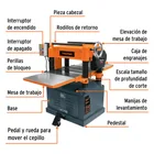 Cepillo de piso 20', 3 HP (2250 W), TRUPER 2