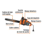 Motosierra eléctrica 1600 W con barra de 18', TRUPER 2
