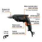 Taladro/destornillador 3/8', 450W, TRUPER INDUSTRIAL 2