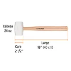 Mazo de hule 24 oz, TRUPER 3