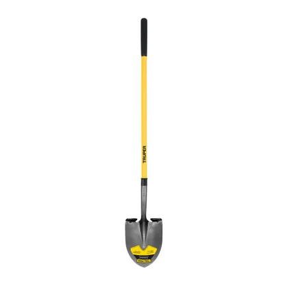 Pala redonda Tru Pro, mango largo de fibra de vidrio 48'