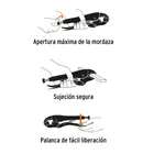 Pinza de presión 10' mordaza curva mango de vinil, TRUPER 2
