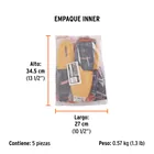 Bolsa con par de plantillas de poliuretano p/zapato talla 30 4